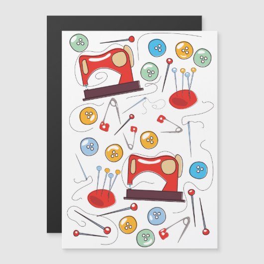 Kute handgetekende naaipatroon (Voorkant / Achterkant)