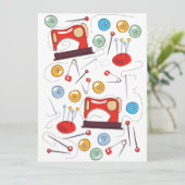 Kute handgetekende naaipatroon (Staand voorkant)