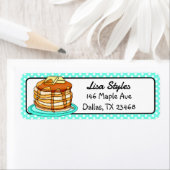 Kute handgetekende pannenretro etiket (Insitu)