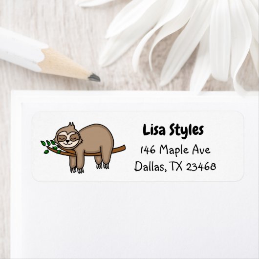 Kute handgetekende sleuflabel etiket (Insitu)