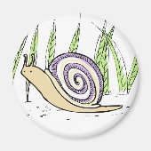 Kute handtekening slakkenteken magneet (Voorkant)