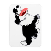 Kute Happy Cartoon Border Collie Flexible Magnet Magneet (Verticaal)