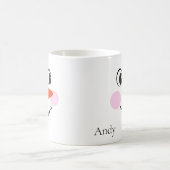 Kute Happy Custom glimlach Child Snowman face Koffiemok (Center)