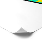 Kute Happy Dinsweek Groet Text Expression Poster (Hoek)