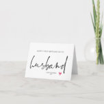 Kute Happy First Birthday als Mijn Husband Card Kaart<br><div class="desc">Deze leuke Happy First Birthday als Mijn Husband Card is een leuke manier om je nieuwe Hubby's verjaardag te vieren!</div>