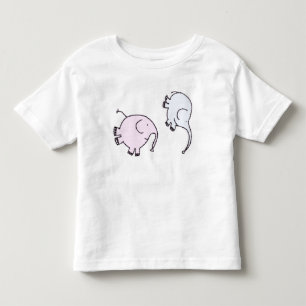 Kute Happy Flipping Elephants Kinder Shirts