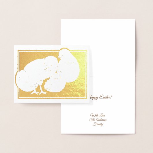 Kute Happy Hatching Easter Eggs Folie Kaarten (Display)