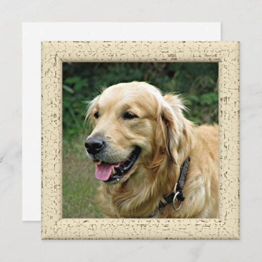 Kute Happy Mothers of vaders Dag met Dog Photo Aankondiging (Voorkant / Achterkant)