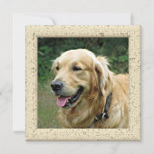 Kute Happy Mothers of vaders Dag met Dog Photo Aankondiging (Voorkant)