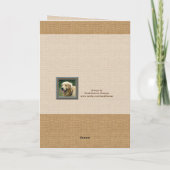 Kute Happy Mothers of vaders Dag met Dog Photo Kaart (Achterkant)