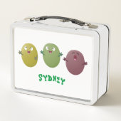 Kute happy olives die cartoon zingen (Achterkant)