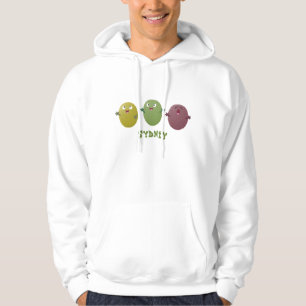 Kute happy olives die cartoon zingen hoodie