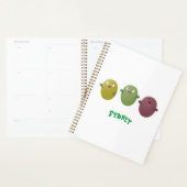Kute happy olives die cartoon zingen planner (Display)