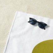 Kute happy olives die cartoon zingen strandlaken (In situ)