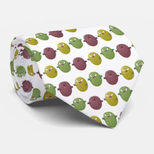 Kute happy olives die cartoon zingen stropdas