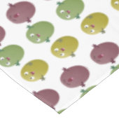 Kute happy olives die cartoon zingen tafelkleed (Gekanteld)