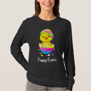 Kute Happy Paasdag 2021 Kies met paaseieren B T-shirt
