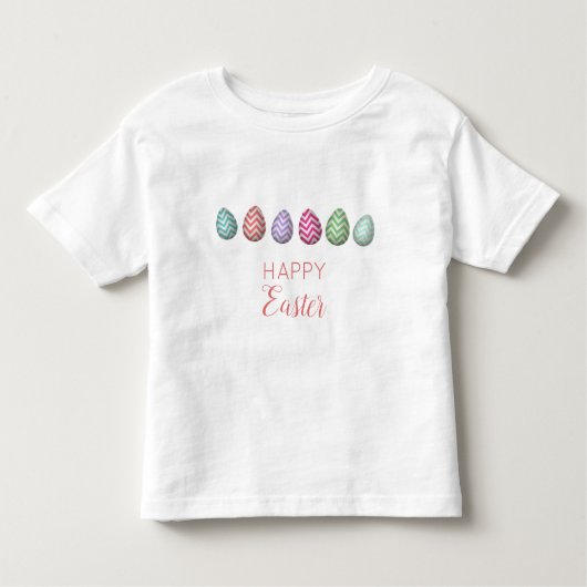 Kute Happy Paast Egg Pastel Colors Kinder Shirts (Voorkant)