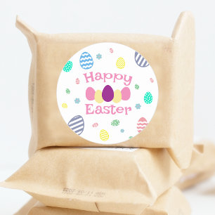 Kute Happy Paaster-eieren Ronde Sticker