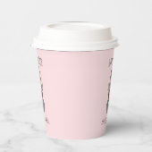 Kute Happy Paaster Pink Bunny Custom Papieren Bekers (Links)