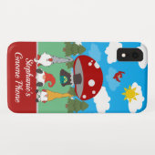 Kute Happy Persoonlijke Gnome Telefoon Case-Mate iPhone Case (Achterkant (horizontaal))