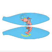Kute happy shrimp, garnaal cartoon basketbal (Panelen)