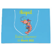 Kute happy shrimp, garnaal cartoon groot cadeauzakje (Voorkant)