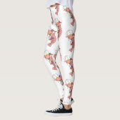 Kute happy shrimp, garnaal cartoon leggings (Links)