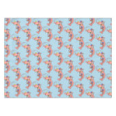 Kute happy shrimp, garnaal cartoon tafelkleed (Voorkant (Horizontaal))