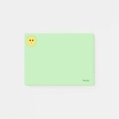 Kute Happy Sun op lichte groene achtergrond Post-it® Notes (Voorkant)