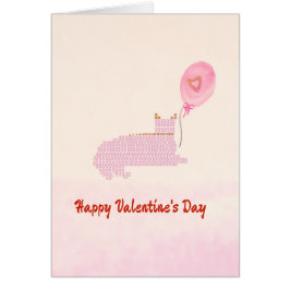 Kute Happy Valentijn Day Kaart