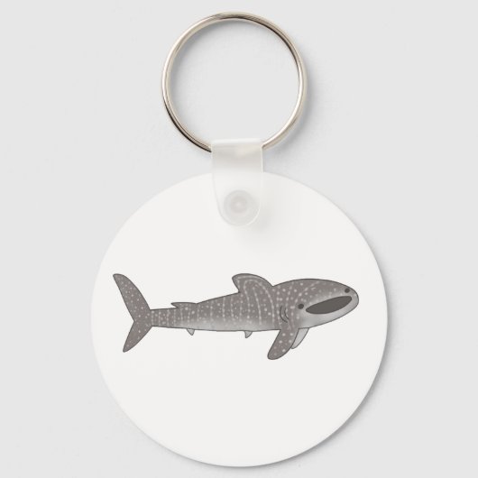 Kute happy whale shark haai sleutelhanger (Voorkant)