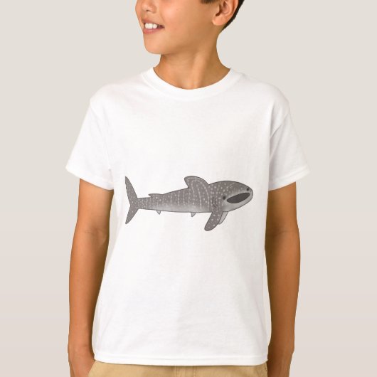 Kute happy whale shark haai t-shirt (Voorkant)