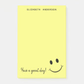 Kute Happy Yellow Face Personalized Post-it Notes (Voorkant)