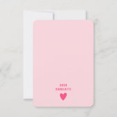 Kute hart "Be My Valentijn" (Mijn  zijn) - Persoon Notitiekaartje (Achterkant)