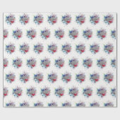 Kute hart en was in de Waterverf Cadeaupapier (Vlak)