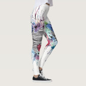 Kute hart en was in de Waterverf Leggings (Rechts)