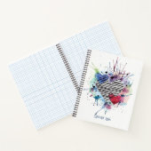 Kute hart en was in de Waterverf Notitieboek (Binnen)