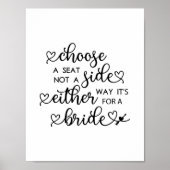 Kute hartaanval kiezen een zetel voor lesbische br poster (Voorkant)