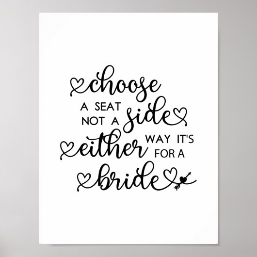 Kute hartaanval kiezen een zetel voor lesbische br poster (Voorkant)