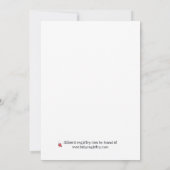 Kute hartbladeren en vogelnestBaby shower Kaart (Achterkant)