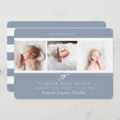 Kute hartfoto Strip geboorte aankondiging (Voorkant / Achterkant)