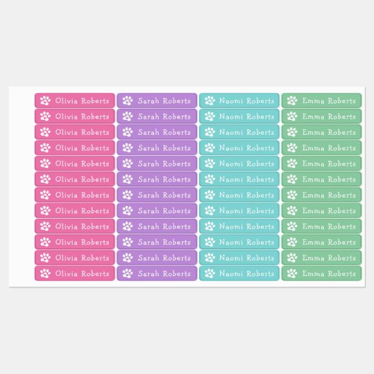 Kute hartslag drukt aangepaste kleurenkleding af labels (Vel)