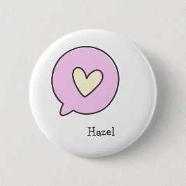 Kute hartslag - Gepersonaliseerde Kinder Button