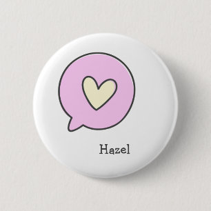 Kute hartslag - Gepersonaliseerde Kinder Button