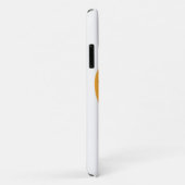 Kute hartslag met ogen op wit Case-Mate iPhone case (Achterkant/rechts)