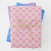 Kute hartwrapping papier inpakpapier vel (In situ)