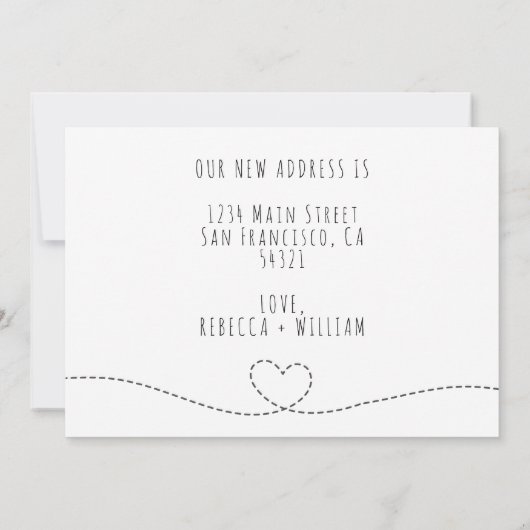 Kute hebben we een modern hartverschrijvingsveld g aankondiging (Achterkant)