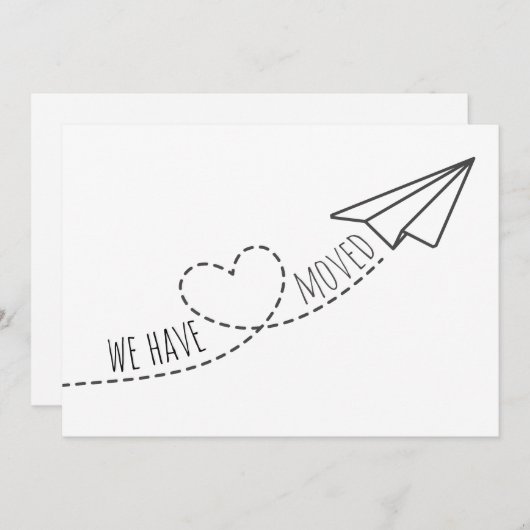 Kute hebben we een modern hartverschrijvingsveld g aankondiging (Voorkant / Achterkant)