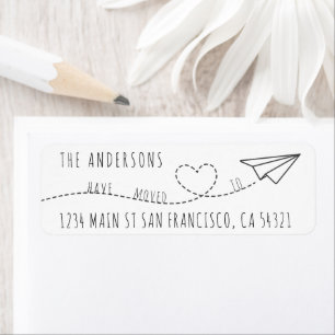 Kute hebben we een modern hartverschrijvingsveld g etiket